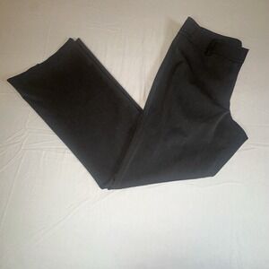 Ann Taylor Wide Leg Work Dress Trousers Dark Gray Polyester Blend Size 10 NWOT